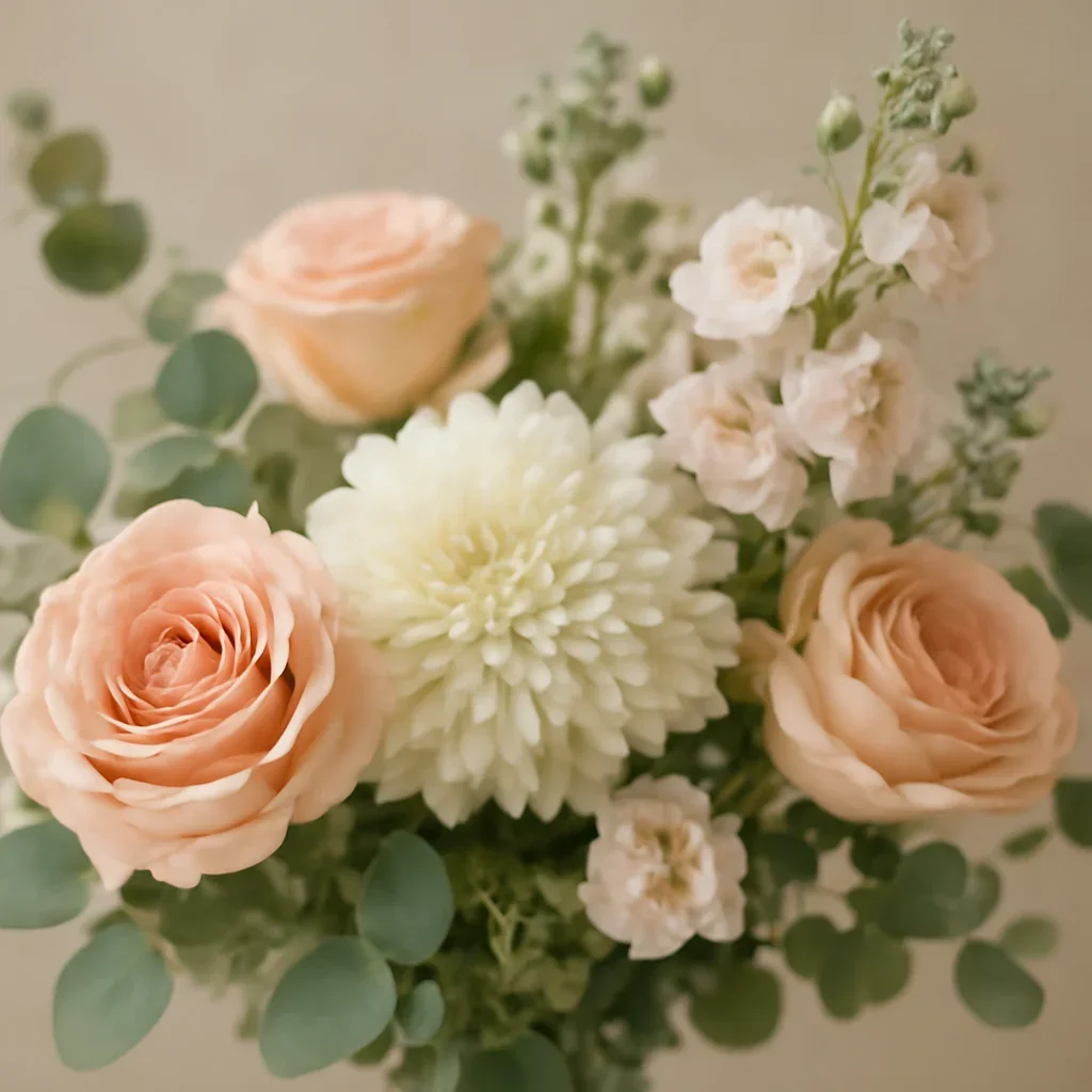 Close-up floral detail supporting the article about best flowers for office reception and lobby design