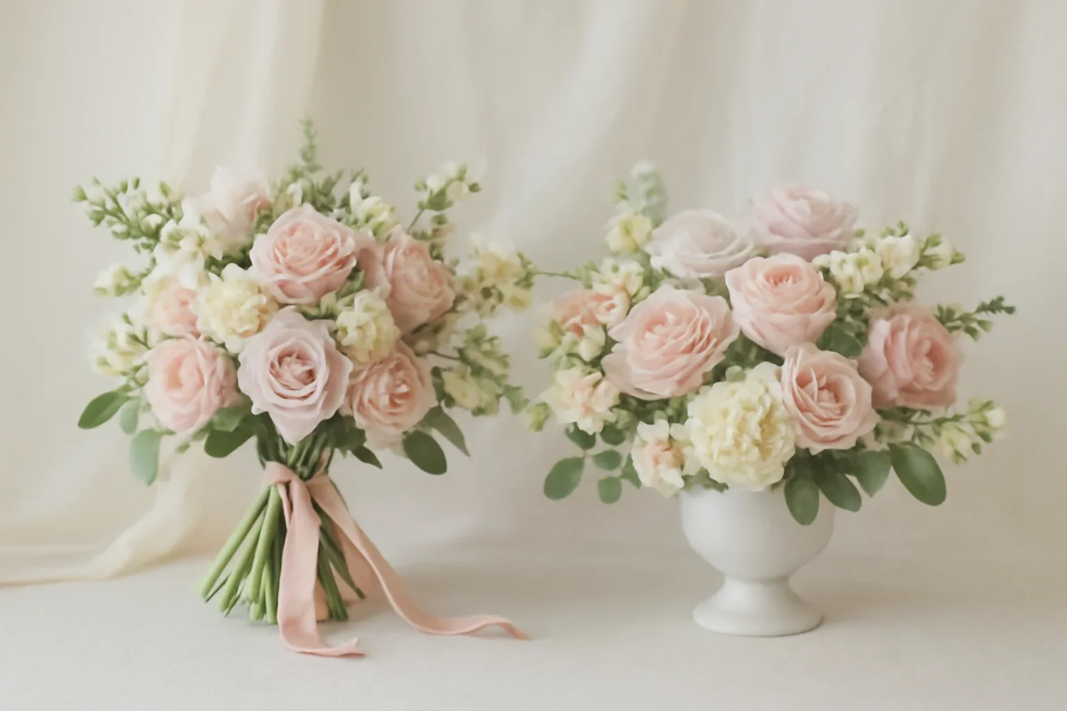 Bouquet vs Arrangement: Which Gift Is Best? styled with fresh flowers in a soft editorial setting