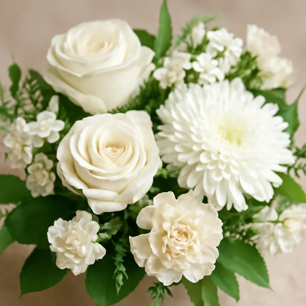 Close-up floral detail supporting the article about how to write a thoughtful sympathy card