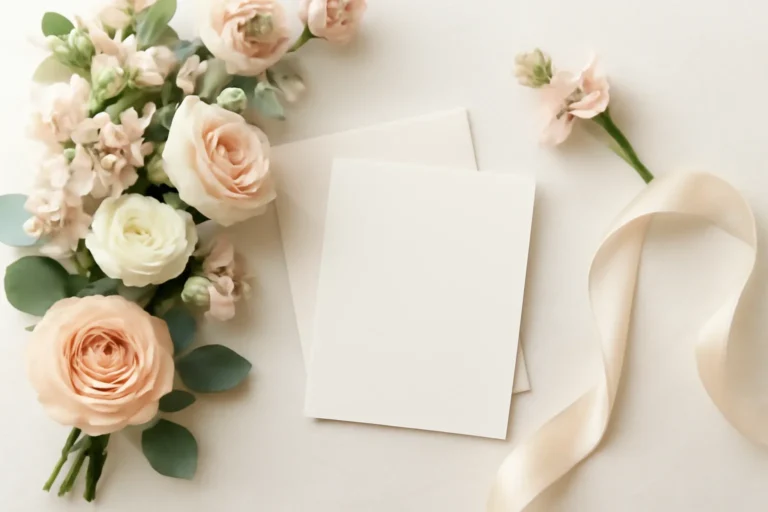 How to Write a Thoughtful Sympathy Card styled with fresh flowers in a soft editorial setting