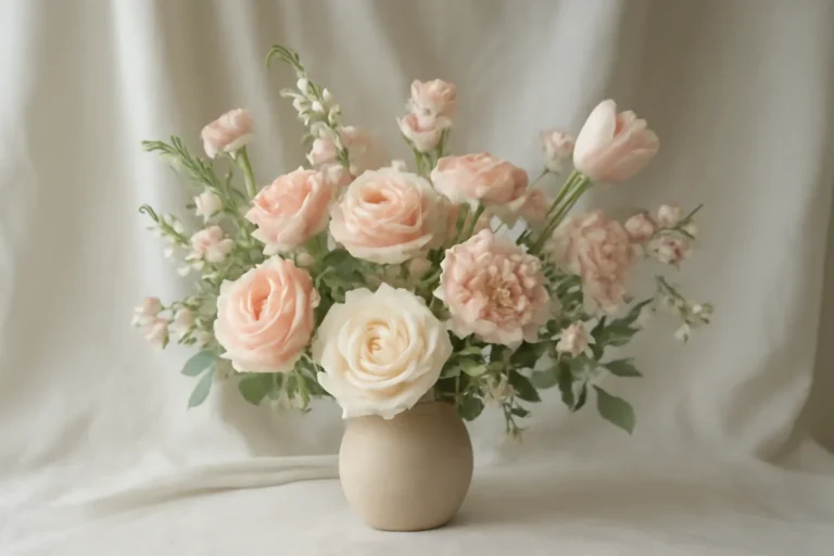 Seasonal Flowers in BC: What Looks Best Right Now styled with fresh flowers in a soft editorial setting