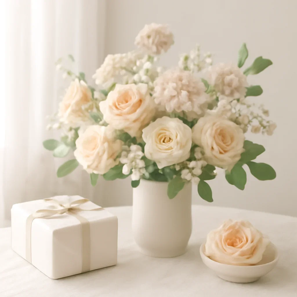 Supporting floral scene for partners and brands with boutique presentation