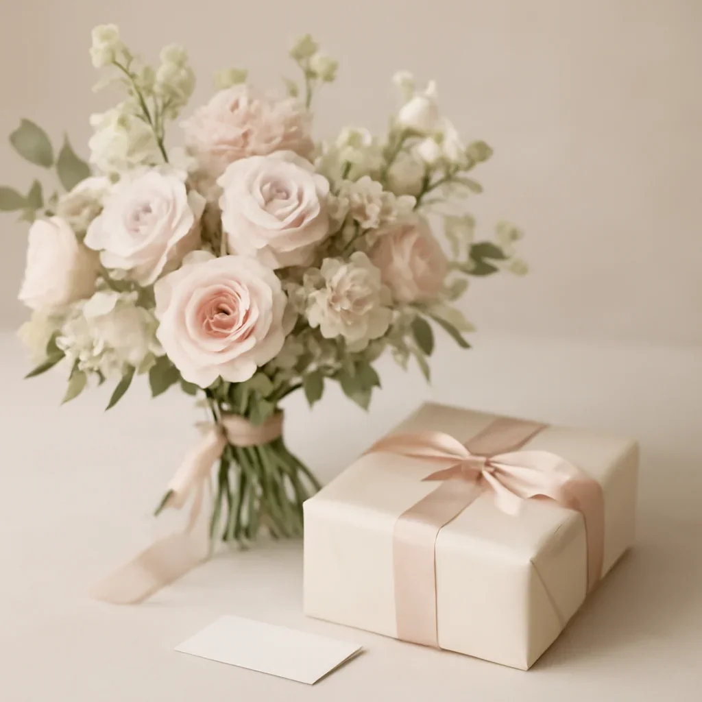Call to action floral image for venue partners with thoughtful gift styling
