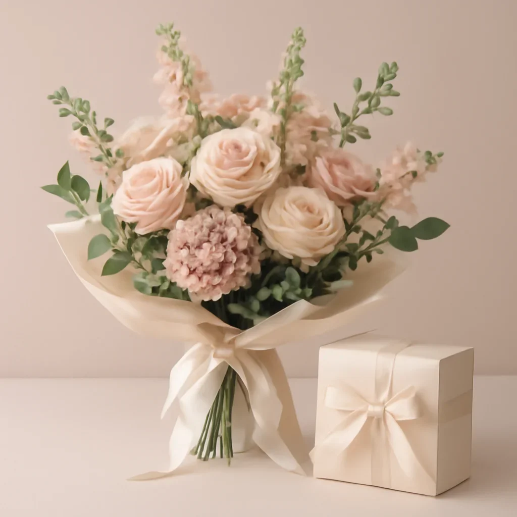 Call to action floral image for plants with thoughtful gift styling