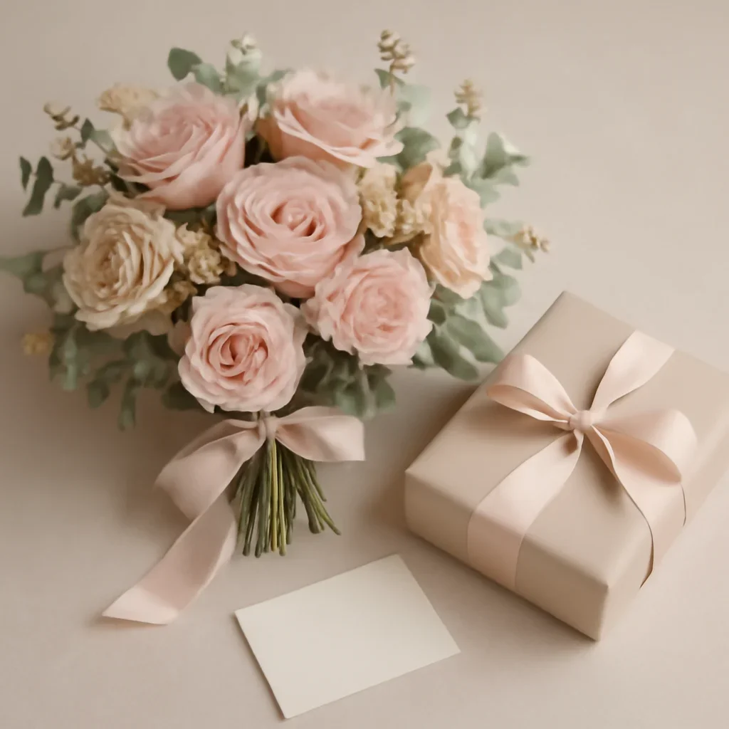 Call to action floral image for pricing with thoughtful gift styling