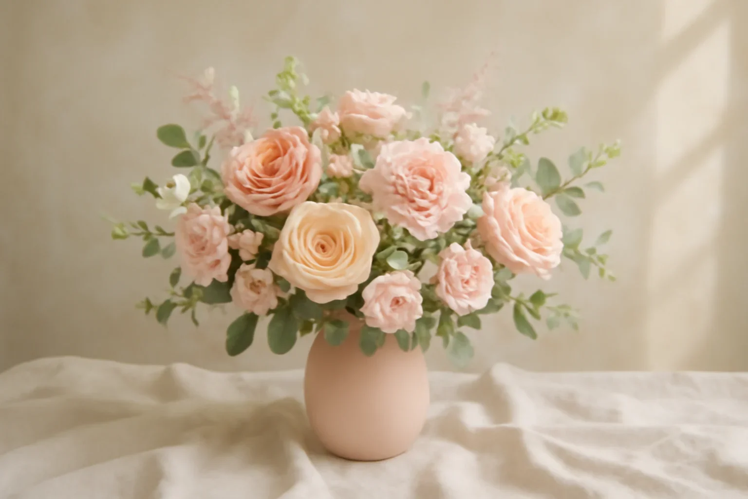 Birthday Flowers styled with fresh flowers in a soft editorial setting