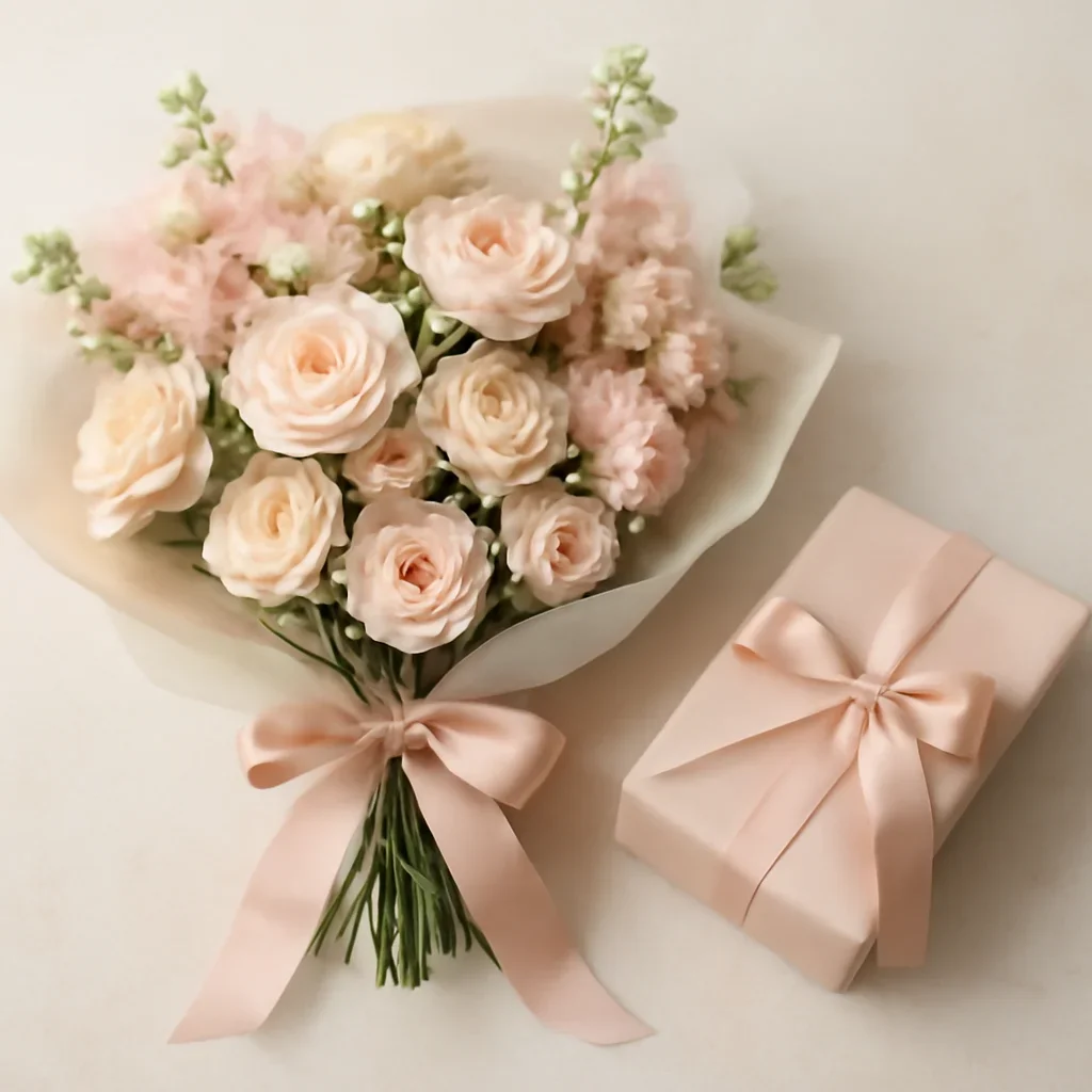 Call to action floral image for west vancouver flower delivery with thoughtful gift styling